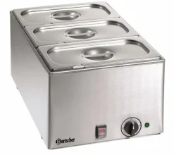 Bartscher Wasserbad / Bain Marie mit GN-Behälter 3 x 1/3 GN, 150 mm