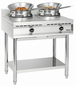 Bartscher Wok-Herd Gas 2 Brenner à 10 kW, B 900 x T 600mm