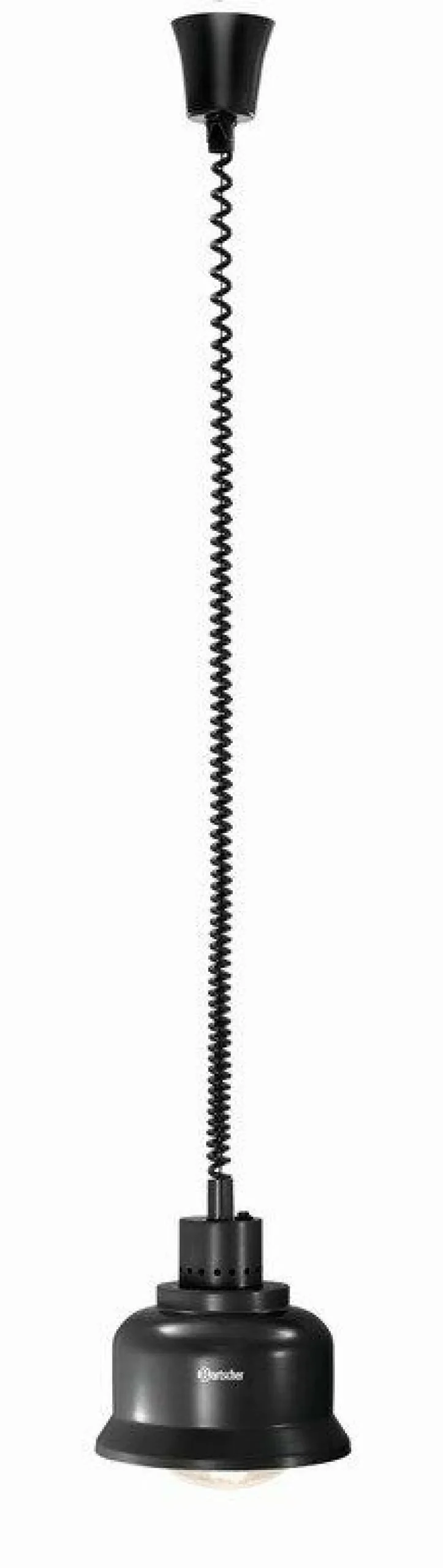 Bartscher Wärmelampe Schwarz, 230x230x250mm