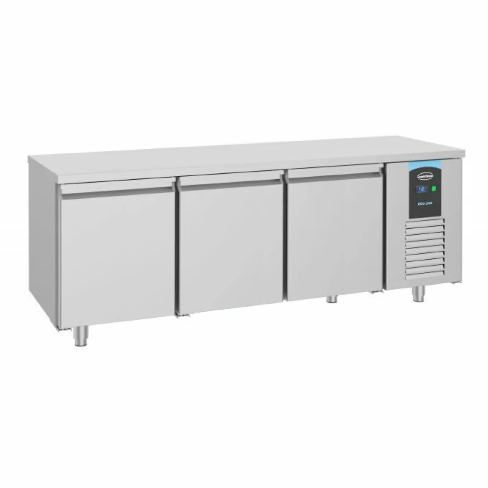 Bäckerei Kühltisch ProLine mit 3 Türen 615 L, 2100x800x850mm