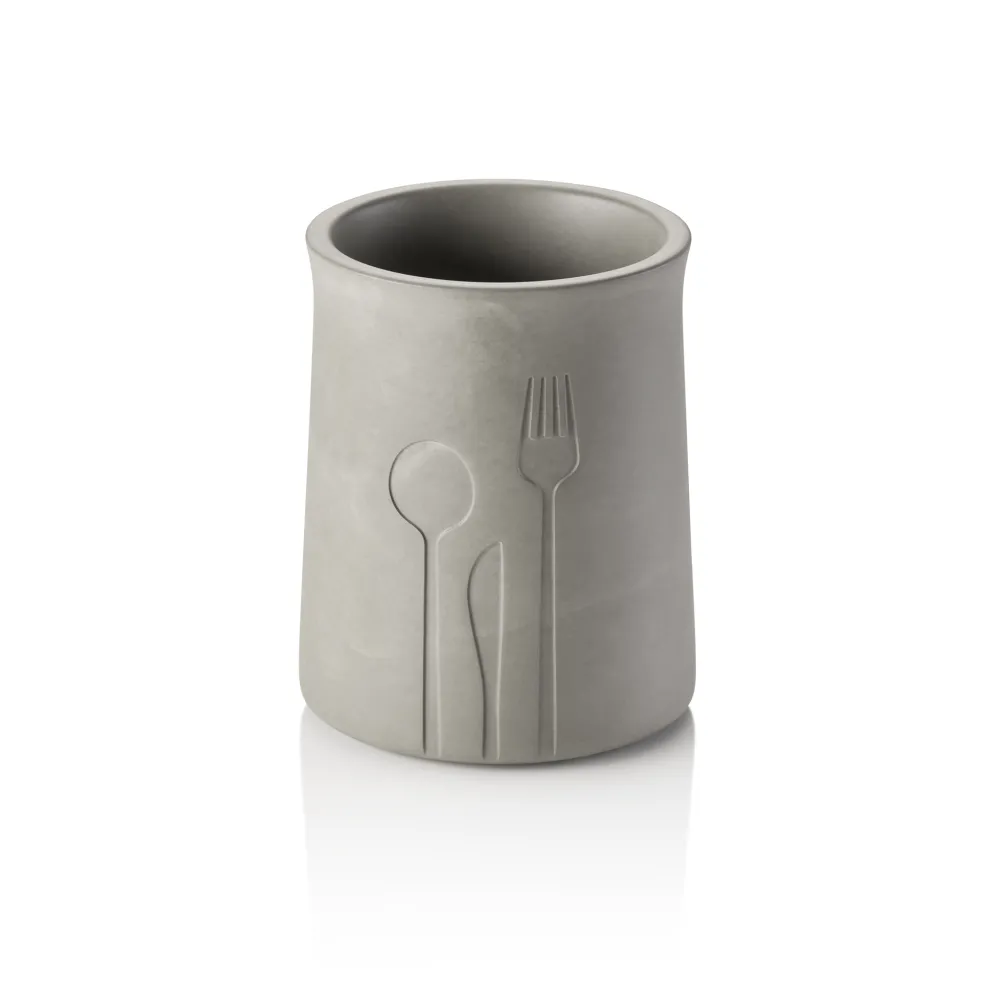 Besteckbehälter Mare, Ø 11 cm, Höhe 14,5 cm, Beton, Ethylenvinylacetat