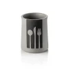 Besteckbehälter Nero, Ø 11 cm, Höhe 14,5 cm, schwarz, Beton, Ethylenvinylacetat