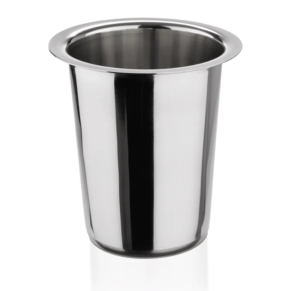 Besteckköcher, Ø 11,5 cm, Höhe 12 cm, Edelstahl