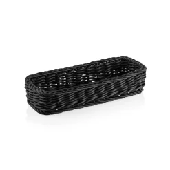 Besteckkorb WEAVER PRO Systemkörbe, 27 x 10 x 5 cm, schwarz, Polypropylen