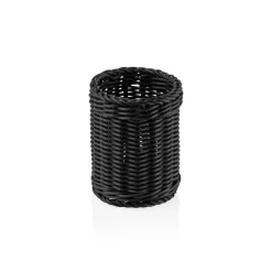 Besteckkorb WEAVER PRO Systemkörbe, Ø 12 cm, Höhe 15 cm, schwarz, Polypropylen