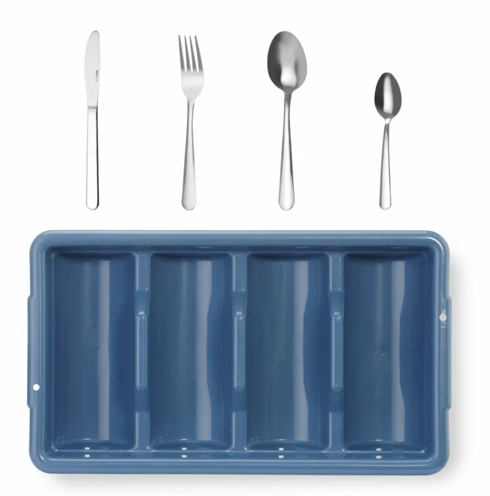 Besteckset Frosted Blue, 200-teilig