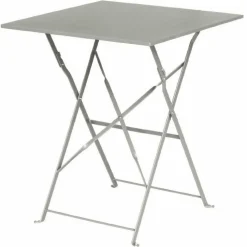 Biergartentisch Terrassentisch Atlas grau 60 x 60 cm, Klappbar