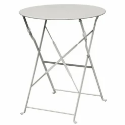 Biergartentisch Terrassentisch Atlas grau Ø 59,5 cm , Klappbar