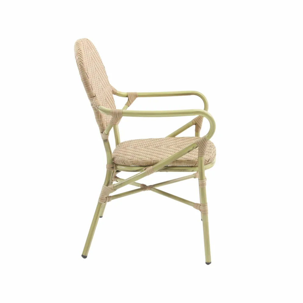 Bistrostuhl Viva-A Rattan Bambus-Natur