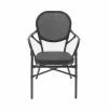 Bistrostuhl Viva-A Textil Wenge-Schwarz Mesh, stapelbar
