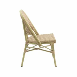 Bistrostuhl Viva-O Rattan Bambus-Natur, stapelbar