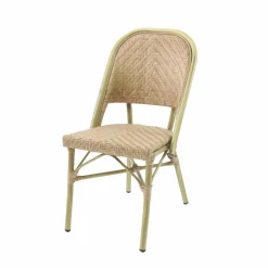Bistrostuhl Viva-O Rattan Bambus-Natur, stapelbar