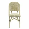 Bistrostuhl Viva-O Rattan Bambus-Weiß/Schwarz, stapelbar