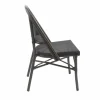 Bistrostuhl Viva-O Textil Wenge-Schwarz Mesh, stapelbar