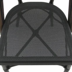 Bistrostuhl Viva-O Textil Wenge-Schwarz Mesh, stapelbar