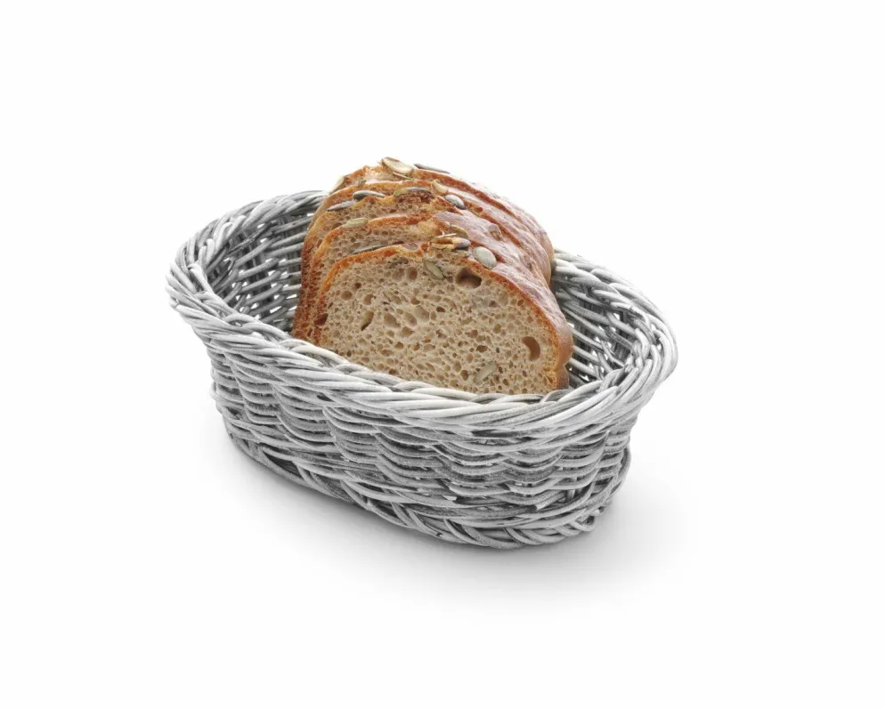 Brotkorb oval 250x190x65mm grau