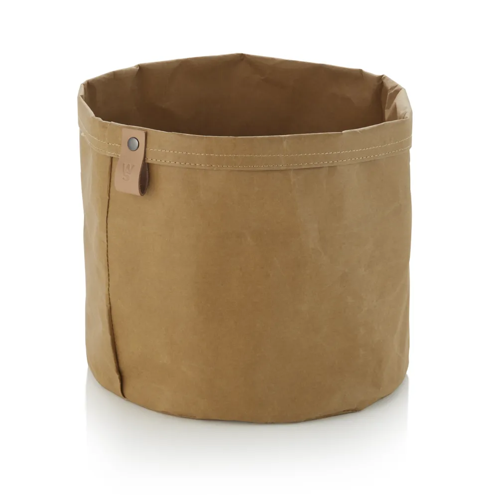 Brottasche CRAFT & CRUMBLE, Ø 24 cm, Höhe 24 cm, khaki, Kraft Paper