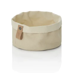 Brottasche FLIP COTTON, Ø 17 cm, Höhe 10 cm, cream, Canvas