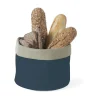 Brottasche grau/dunkelgrau Baumwolle ø-25cm