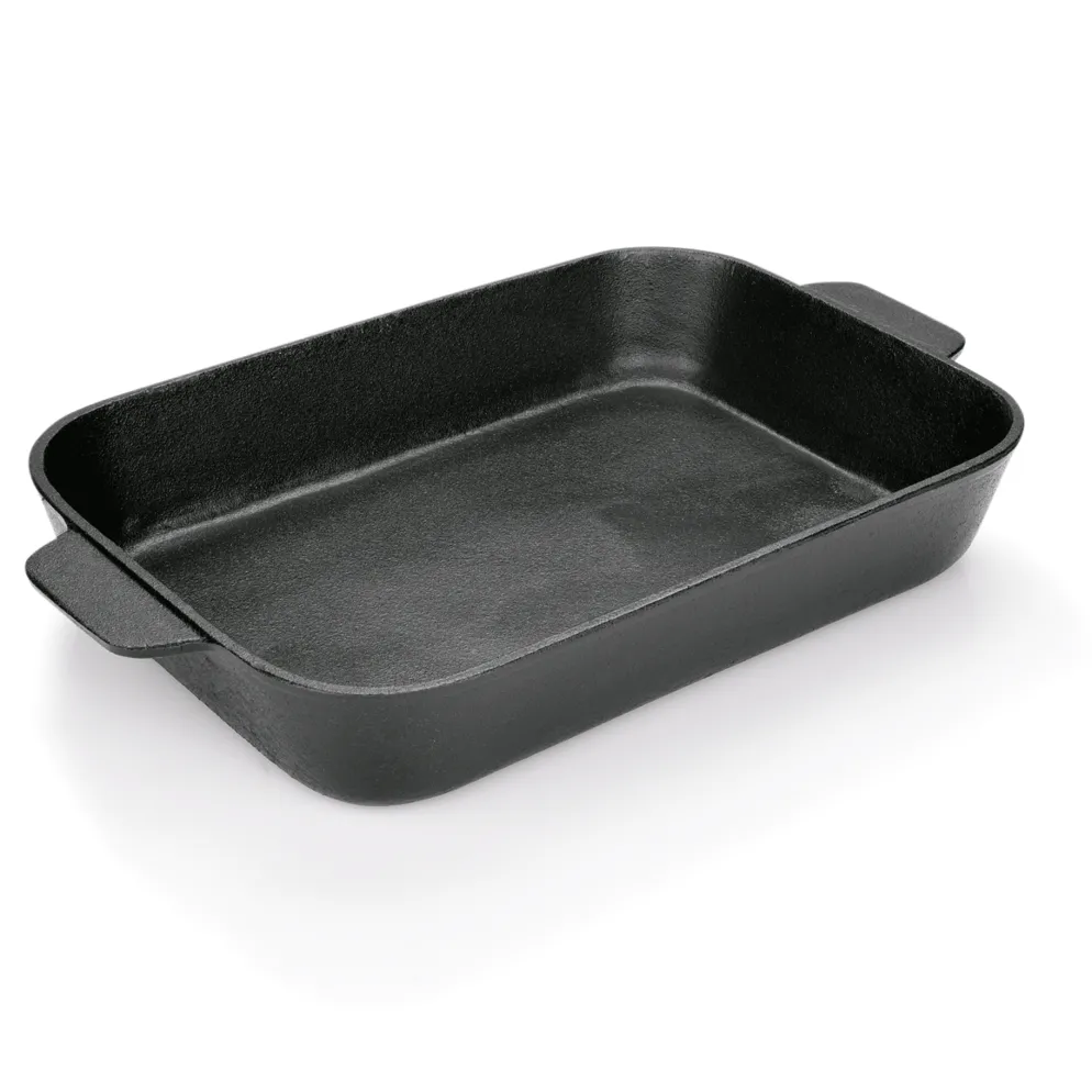 Bräter mit 2 angegossenen Lappengriffen 32 x 21,5 x 5,5 cm, Gusseisen
