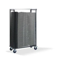 Budget Transportwagen für bis zu 50 budget Stühle, Hammerschlag, 113x47x180cm