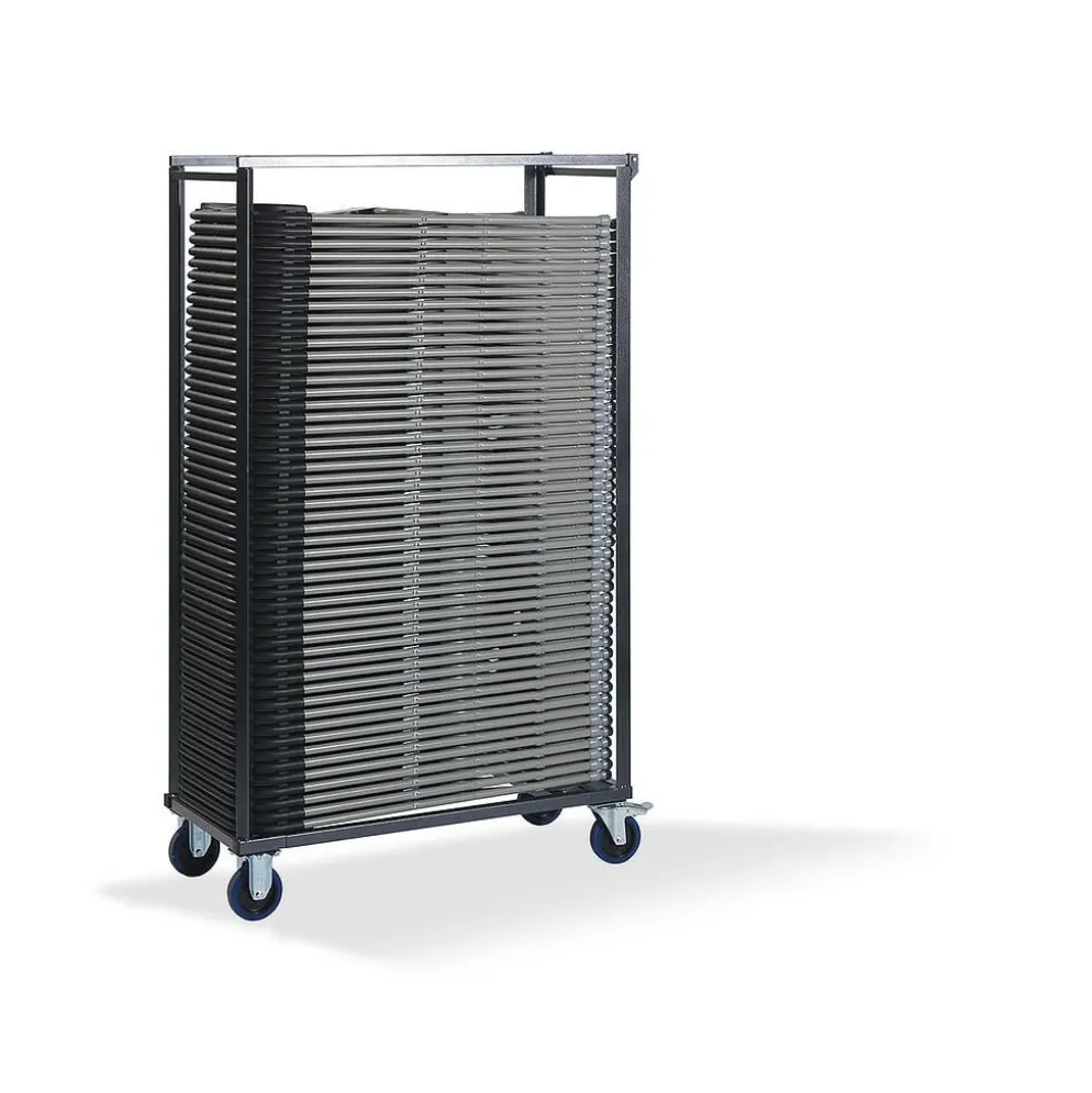 Budget Transportwagen für bis zu 50 budget Stühle, Hammerschlag, 113x47x180cm
