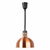 Buffalo ausziehbare runde Wärmelampe mit Kupfer-Finish, 250W, Kabellänge: 28-152cm
