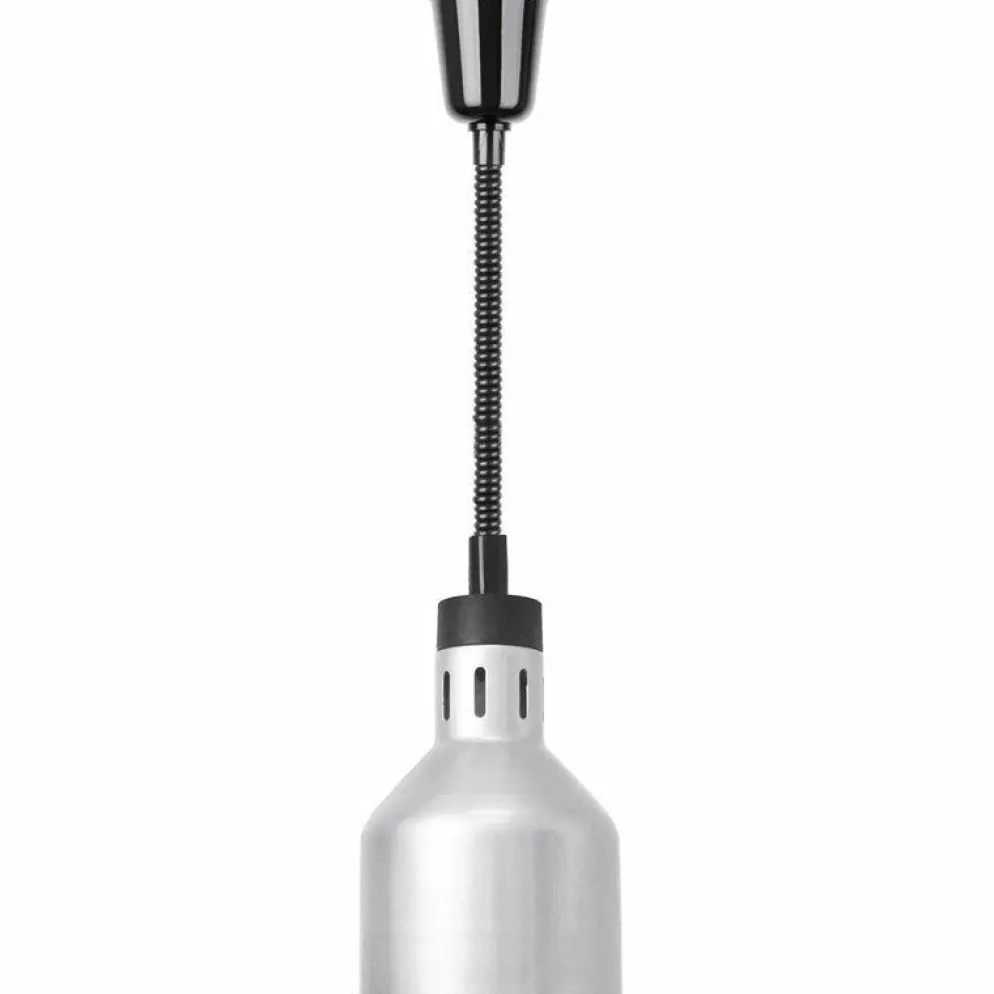 Buffalo ausziehbare Wärmelampe mit Silber-Finish, 250W, Kabellänge: 28-152cm