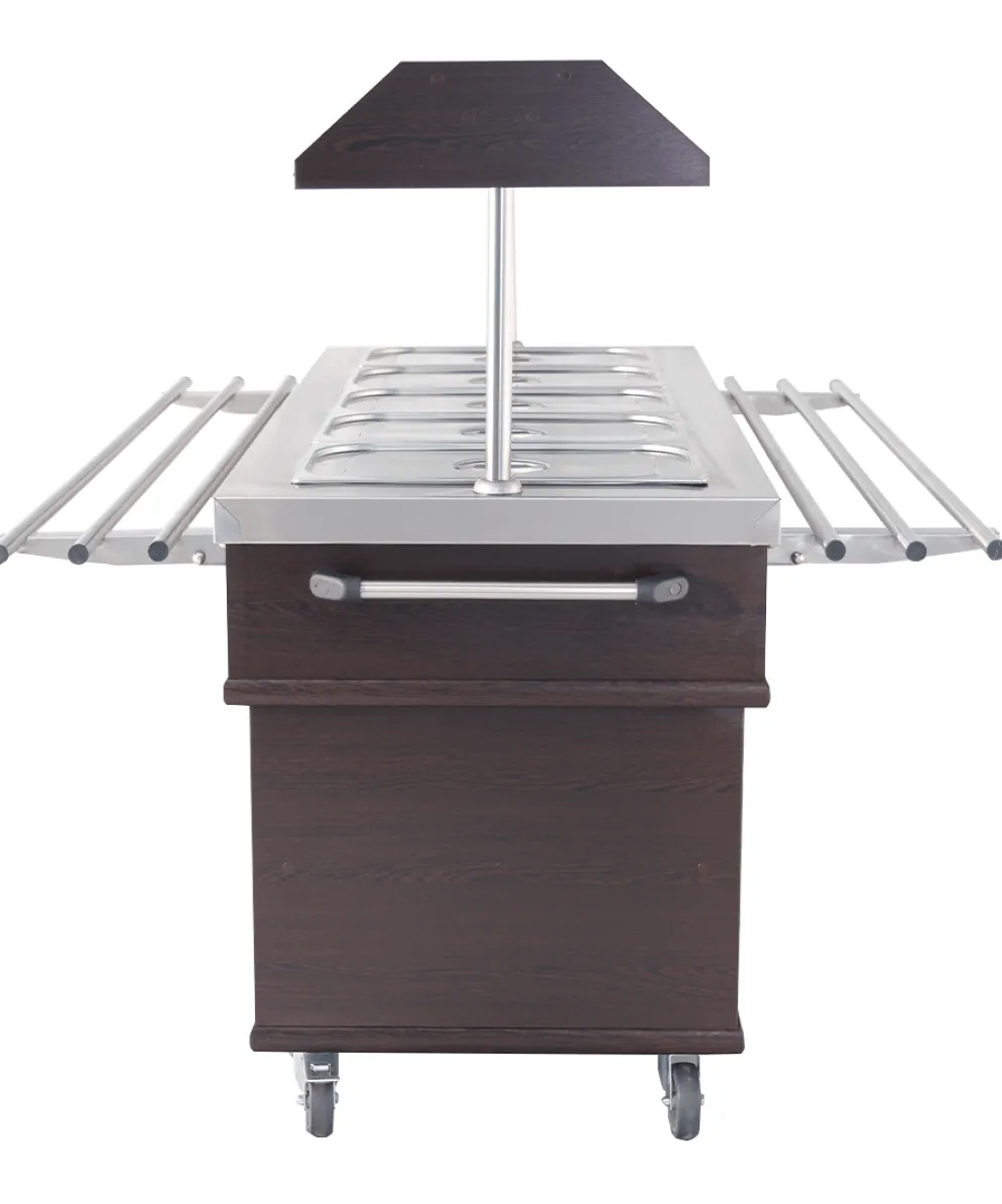 Buffet Salatbar mit Tablettrutsche für 5x GN1/1, Breite 1900mm
