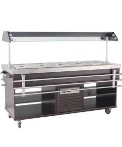 Buffet Salatbar mit Tablettrutsche für 5x GN1/1, Breite 1900mm