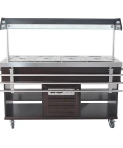 Buffet Salatbar mit Tablettrutsche für 4x GN1/1, Breite 1500mm