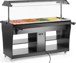 Buffet-Theke beheizt 1490 mm für 4 GN 1/1, Selbstbedienung