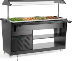 Buffet-Theke gekühlt 1490 mm für 4 GN 1/1, Selbstbedienung