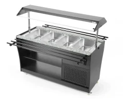 Buffet-Theke gekühlt 1490 mm für 4 GN 1/1, Selbstbedienung