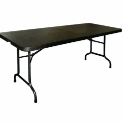 Buffettisch KRISTA 375 eckig Schwarz, 182,9x76,2x73,7cm