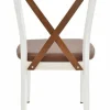Cafe Stuhl Charlie G100, Gestell weiss, Sitz braun