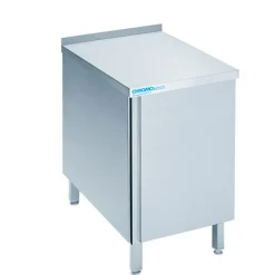 CHROMOnorn Arbeitsschrank mit Flügeltür und Aufkantung 400x600x850-900mm