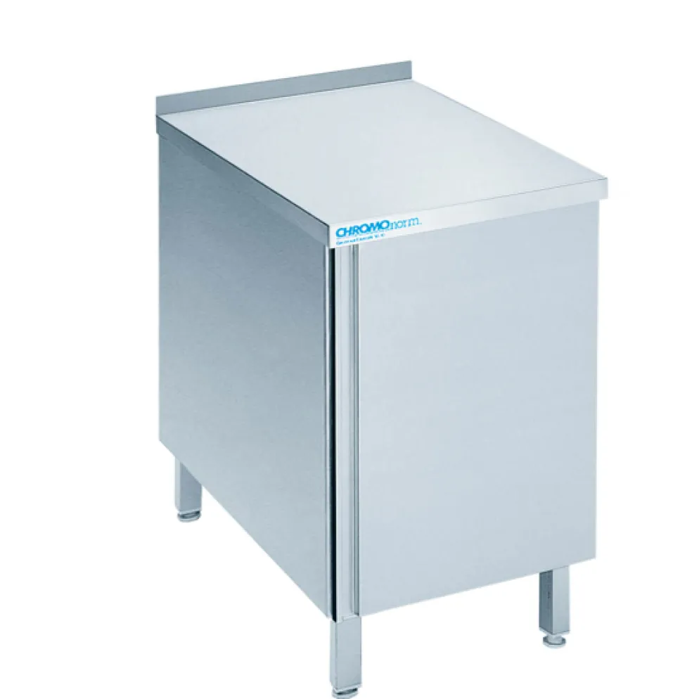 CHROMOnorn Arbeitsschrank mit Flügeltür und Aufkantung 400x600x850-900mm