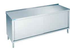 CHROMOnorn Arbeitsschrank mit Schiebetüren und Aufkantung 2000x700x850-900mm