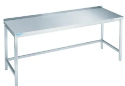 CHROMOnorn Arbeitstisch offen mit Aufkantung 1200x700x850-900mm