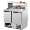 CHROMOnorn Belegstation / Pizzakühltisch BR795, GN 1/1, 2 Türen
