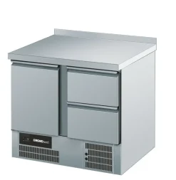 CHROMOnorn Kühltisch BR795, GN 1/1, 2 Türen, Aufkantung, Breiste 950mm