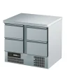 CHROMOnorn Kühltisch BR795, GN 1/1, 4 Züge 1/2, 950x700x850mm