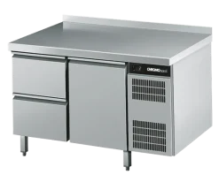 CHROMOnorn Kühltisch GN 1/1, 2 Züge 1/2, 1 Tür, 1250x700x850mm