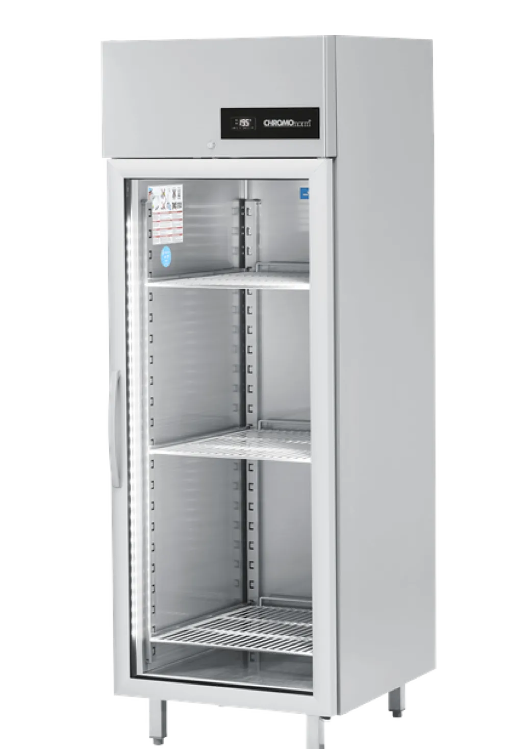 CHROMOnorn Nova Glastür-Kühlschrank BR690 GN 2/1, 695x810x2020mm