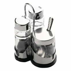 Comas Menage Set für Salz, Pfeffer und Senf