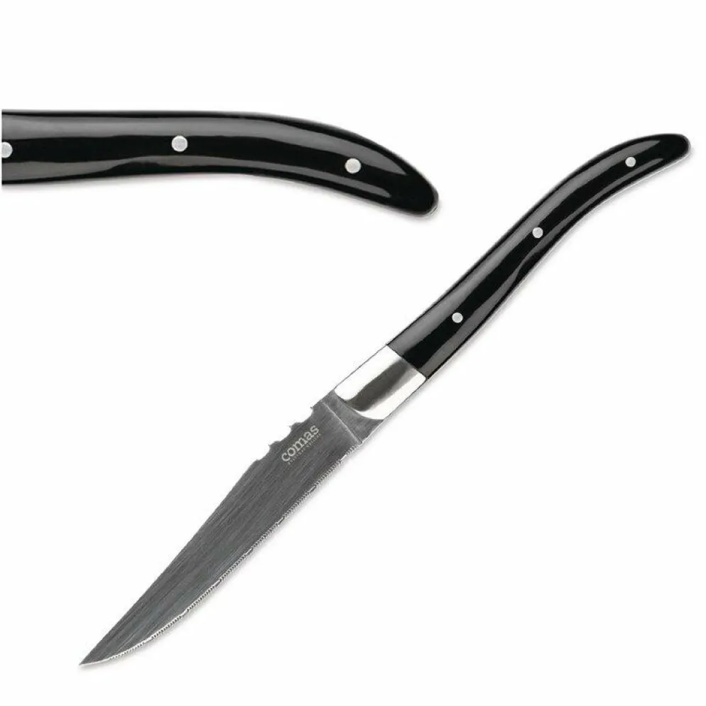 Comas Steakmesser ACR Negro, 22,5cm (6 Stück)