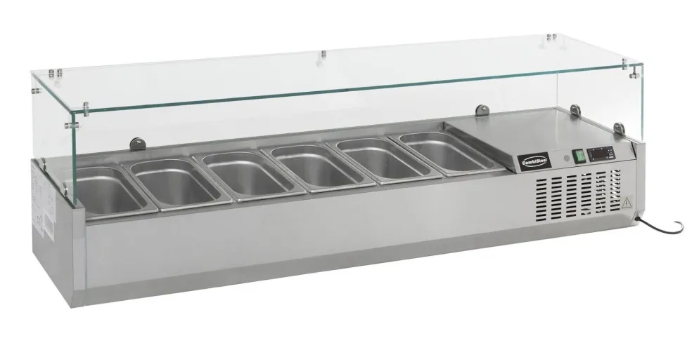 Combisteel Aufsatzvitrine für 8x 1/4 GN, 1800 mm