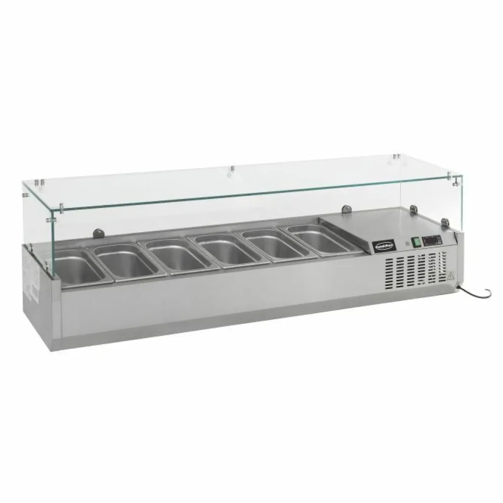 Combisteel Aufsatzvitrine für 7x 1/3 GN, 1600 mm