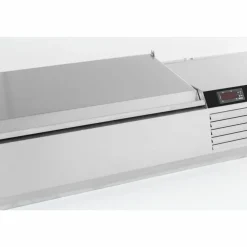 Combisteel Aufsatzvitrine mit Edelstahl Deckel für 6x1/4 GN